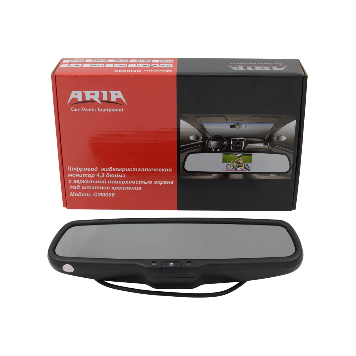 Зеркало заднего вида с монитором ARIA CM0095